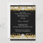 Bespaar de datum van Diamond Gold Black op alle mo Save The Date (Achterkant)