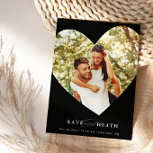 BESPAAR DE DATUM van het moderne, elegante hart zw Kaart