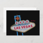 BESPAAR de Datum voor het Fabulous Las Vegas Brief Aankondigingskaart (Voorkant / Achterkant)
