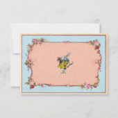 Bespaar de datum waarop het Wonderland konijnenuit Save The Date (Achterkant)