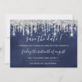 Bespaar de datum waarop papierkraft Silver Grey Dr Save The Date (Voorkant)