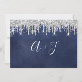 Bespaar de datum waarop papierkraft Silver Grey Dr Save The Date (Achterkant)