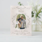 BESPAAR DE DATUURKAART | Elegant Roos Beauty Save The Date (Staand voorkant)