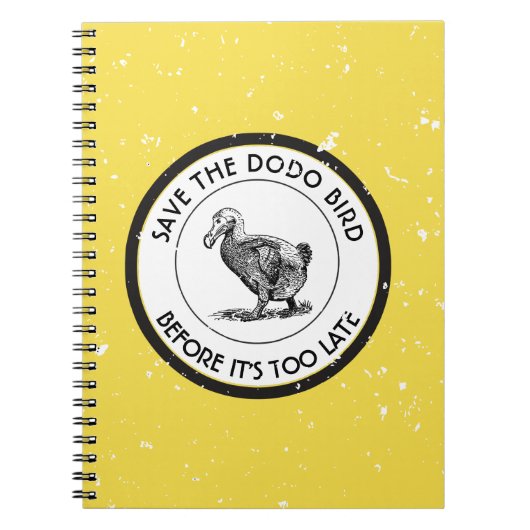 BESPAAR DE DODO BIRD NOTITIEBOEK (Voorkant)