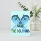 BESPAAR DE DOLPHINS BRIEFKAART (Staand voorkant)