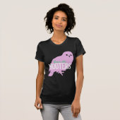 Bespaar de grappige borstkankerwaarschuwing t-shirt (Voorkant volledig)