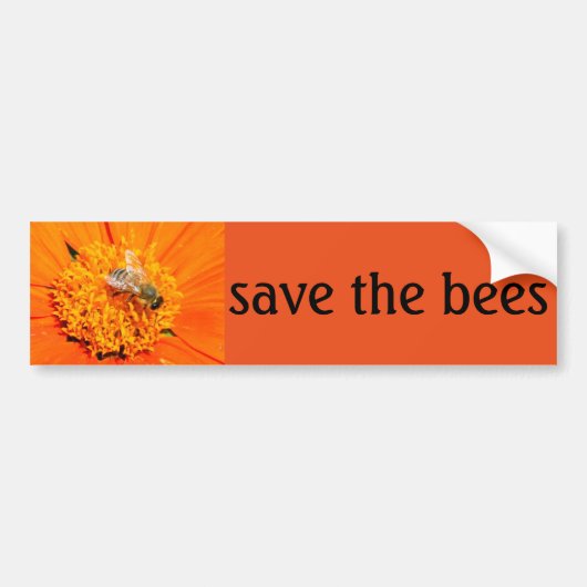 bespaar de hommelksticker bumpersticker (Voorkant)