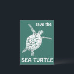 Bespaar de klimaatverandering door de schildpad va briefkaart<br><div class="desc">Kijk eens naar deze mooie kunst,  hand gemaakt door mij voor je! Voel je vrij om je eigen tekst toe te voegen of de kleuren te wijzigen. Bezoek mijn winkel voor meer! Als je iets wilt,  kun je contact opnemen met mijn contactgegevens op mijn winkelpagina.</div>