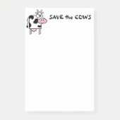 Bespaar de Koeien de rechten van dieren Post-it® Notes (Voorkant)