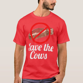 Bespaar de Koeien op rood vlees T-shirt