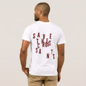 BESPAAR DE KROISSANTEN T-SHIRT (Achterkant volledig)