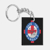 BESPAAR DE MANUALS SLEUTELHANGER (Voorkant Links)