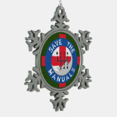 BESPAAR DE MANUALS TIN SNEEUWVLOK ORNAMENT (Links)