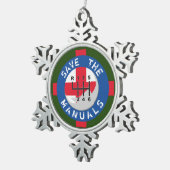 BESPAAR DE MANUALS TIN SNEEUWVLOK ORNAMENT (Rechts)