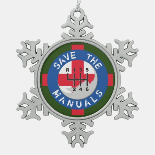 BESPAAR DE MANUALS TIN SNEEUWVLOK ORNAMENT (Voorkant)