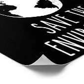 Bespaar de Natuur op de Dag van de Aarde Poster (Hoek)