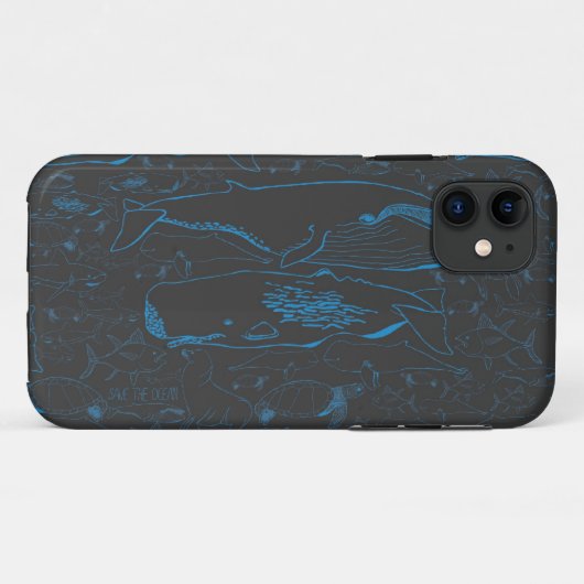 BESPAAR DE OCEAAN! Case-Mate iPhone CASE (Achterkant (horizontaal))