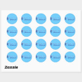 BESPAAR DE OCEANEN RONDE STICKER (Vel)