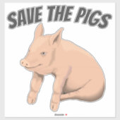 BESPAAR DE PIGS PIG CAR DECAL STICKER (Vel)