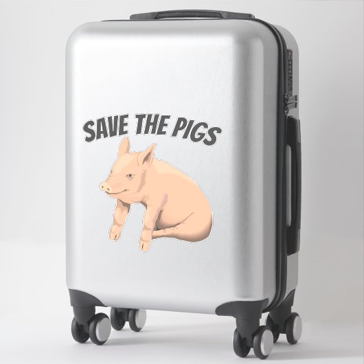BESPAAR DE PIGS PIG CAR DECAL STICKER (Koffer)