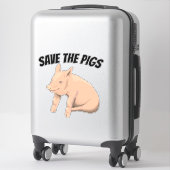 BESPAAR DE PIGS PIG CAR DECAL STICKER (Koffer)