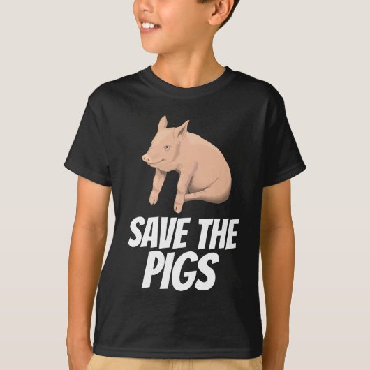 BESPAAR DE PIGS PIG T-SHIRTS kinder T - SHIRTS (Voorkant)