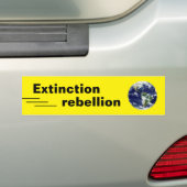 Bespaar de planeet en het station minder (rebellie bumpersticker (Op auto)