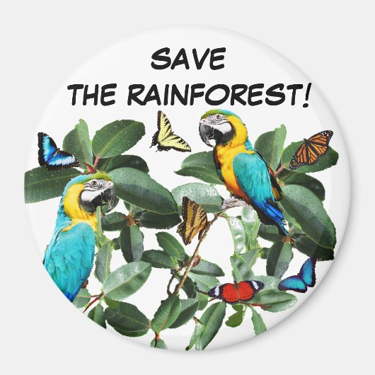 BESPAAR DE RAINFOREST MAGNEET (Voorkant)