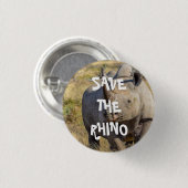 BESPAAR DE RHINO RONDE BUTTON 3,2 CM (Voorkant /achterkant)