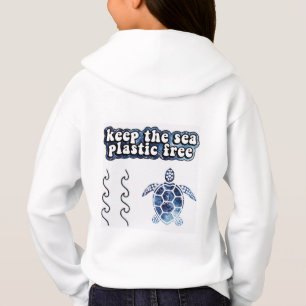 BESPAAR DE TURTLS, houd het zee plastic vrije hood