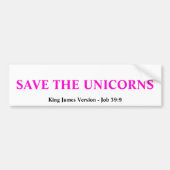 BESPAAR DE UNICORNS BUMPERSTICKER (Voorkant)