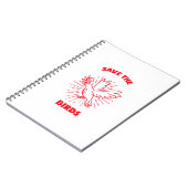 Bespaar de vogels notitieboek (Linkerzijde)