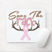 Bespaar de waarschuwing voor rackborstkanker muismat (Met muis)