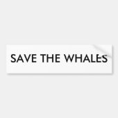 BESPAAR DE WALEN BUMPERSTICKER (Voorkant)