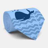 Bespaar de walvissen - milieuvriendelijk stropdas (Opgerold)