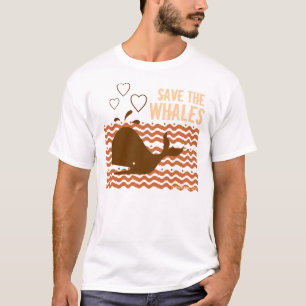 Bespaar de walvissen - milieuvriendelijk t-shirt