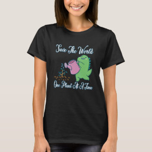 Bespaar de wereld één Plant per keer op Natuur Env T-shirt