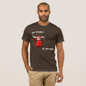 Bespaar de wereld wat shirt van de leuningduivel (Voorkant volledig)