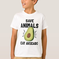 Bespaar dieren die op Avocado Funny Vegetarian Veg
