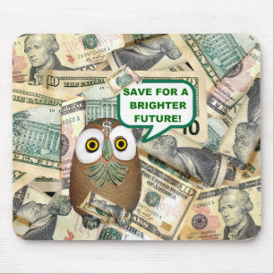BESPAAR! Dollar Bill Mousepad Muismat