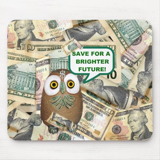 BESPAAR! Dollar Bill Mousepad Muismat (Voorkant)