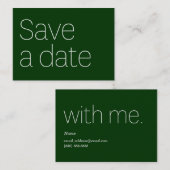 BESPAAR EEN DATUM MET MIJ. VISITEKAARTJE (Voorkant / Achterkant)