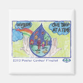 Bespaar - één druppel per keer magneet (Voorkant)