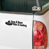 BESPAAR EEN HORSE bumper door nicola Bumpersticker (Op Truck)