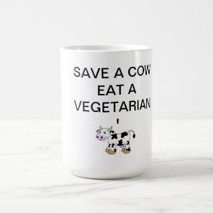 BESPAAR EEN KOUW EAT EEN VEGETARISCH MOK-theholyco Koffiemok