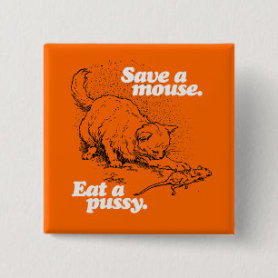 BESPAAR EEN MUIS - WITTE - (2).png Vierkante Button 5,1 Cm