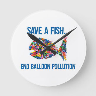 BESPAAR EEN VERVUILING VAN DE AFBEELDINGSBALLOON V RONDE KLOK