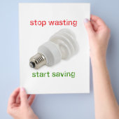 Bespaar energie flyer (Hand)