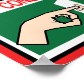 Bespaar energie poster (Hoek)