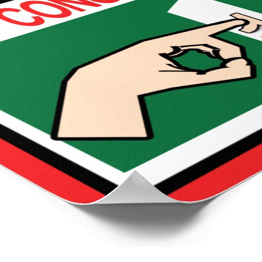 Bespaar energie poster (Hoek)